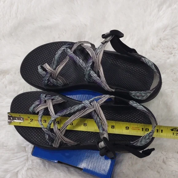 Chaco , Size W10,Black and Gray Strappy Sandals - Picture 15 of 16